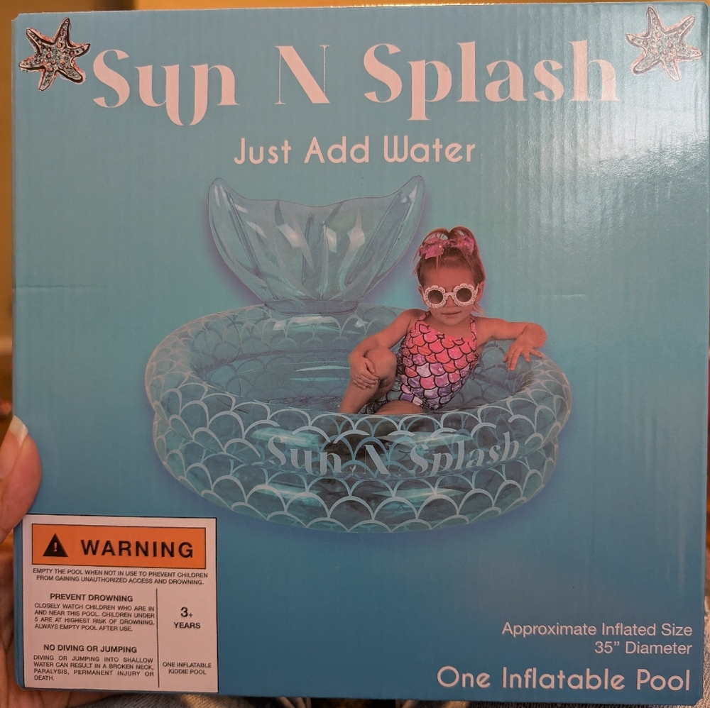 Kids Inflatable Pool - Blue